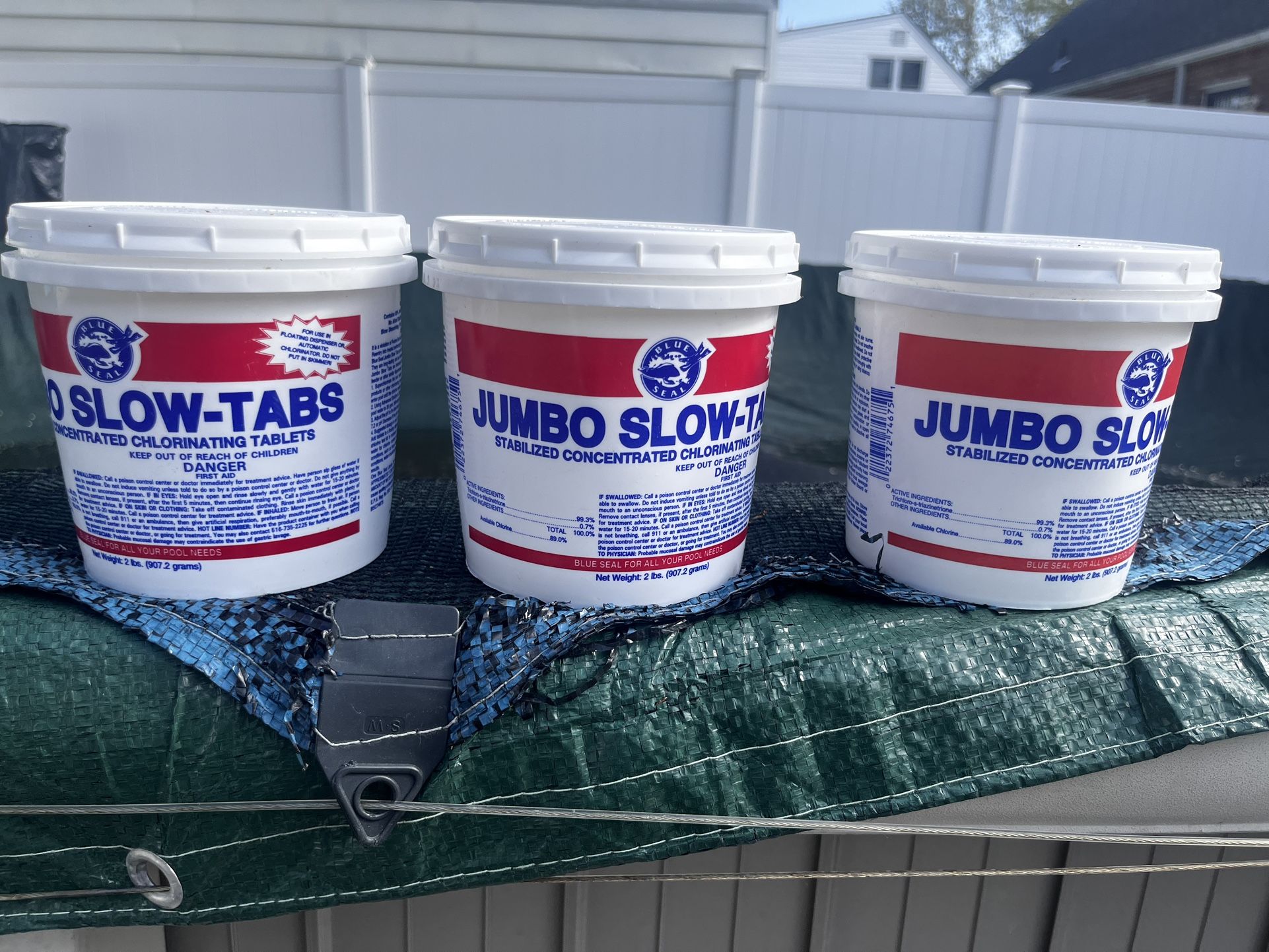 Slow Tabs Chlorine Tabs 2 Lbs Each