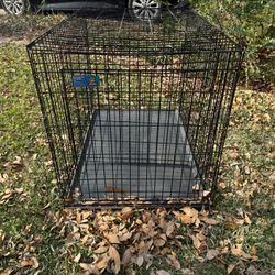 Large dog kennel fits dogs up to 150 lbs