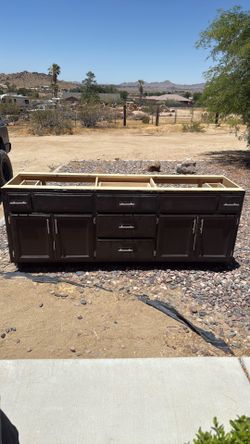 Bathroom vanity and medicine cabinet