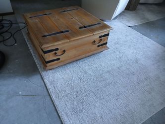 Rustic Wood Coffee Table with Storage