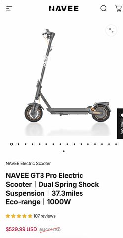 (2) NAVEE GT3 Pro Electric Scooter