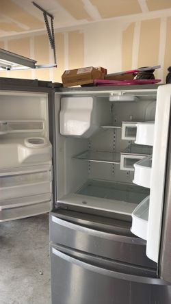 grey whirlpool fridge