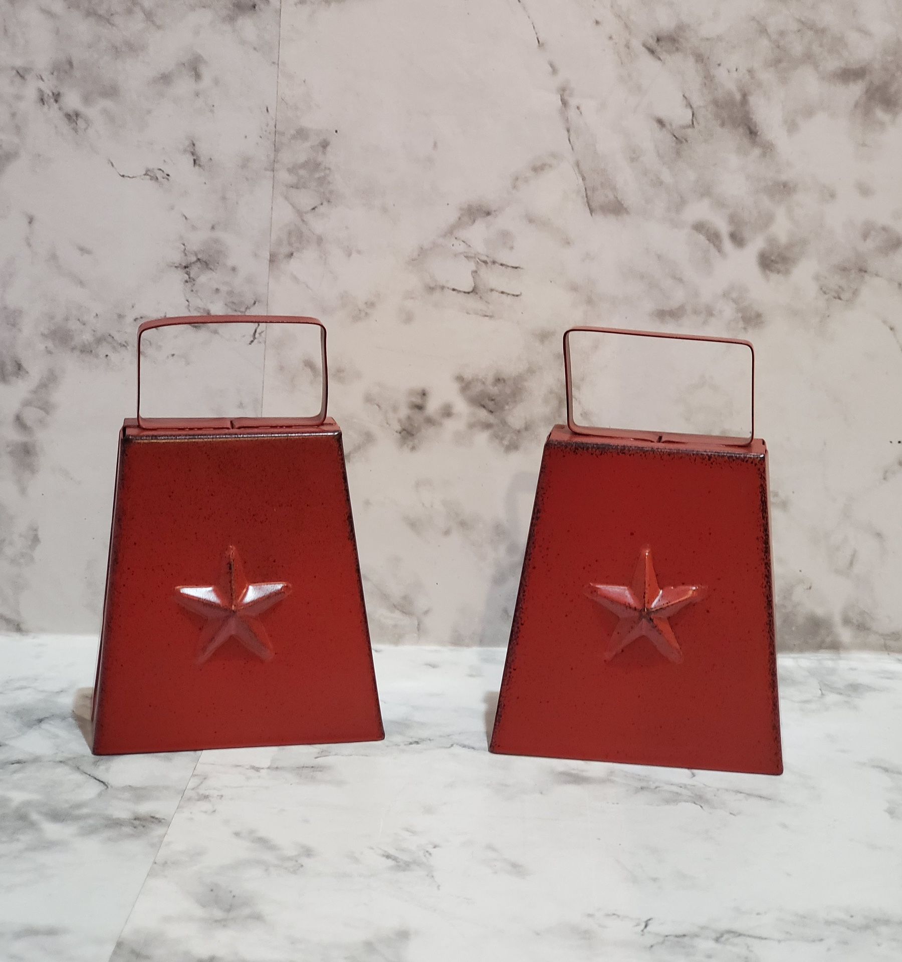 Cow Bell With Handle Decor Set Of 2