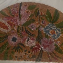 Outdoor Floral Floor Mat - New