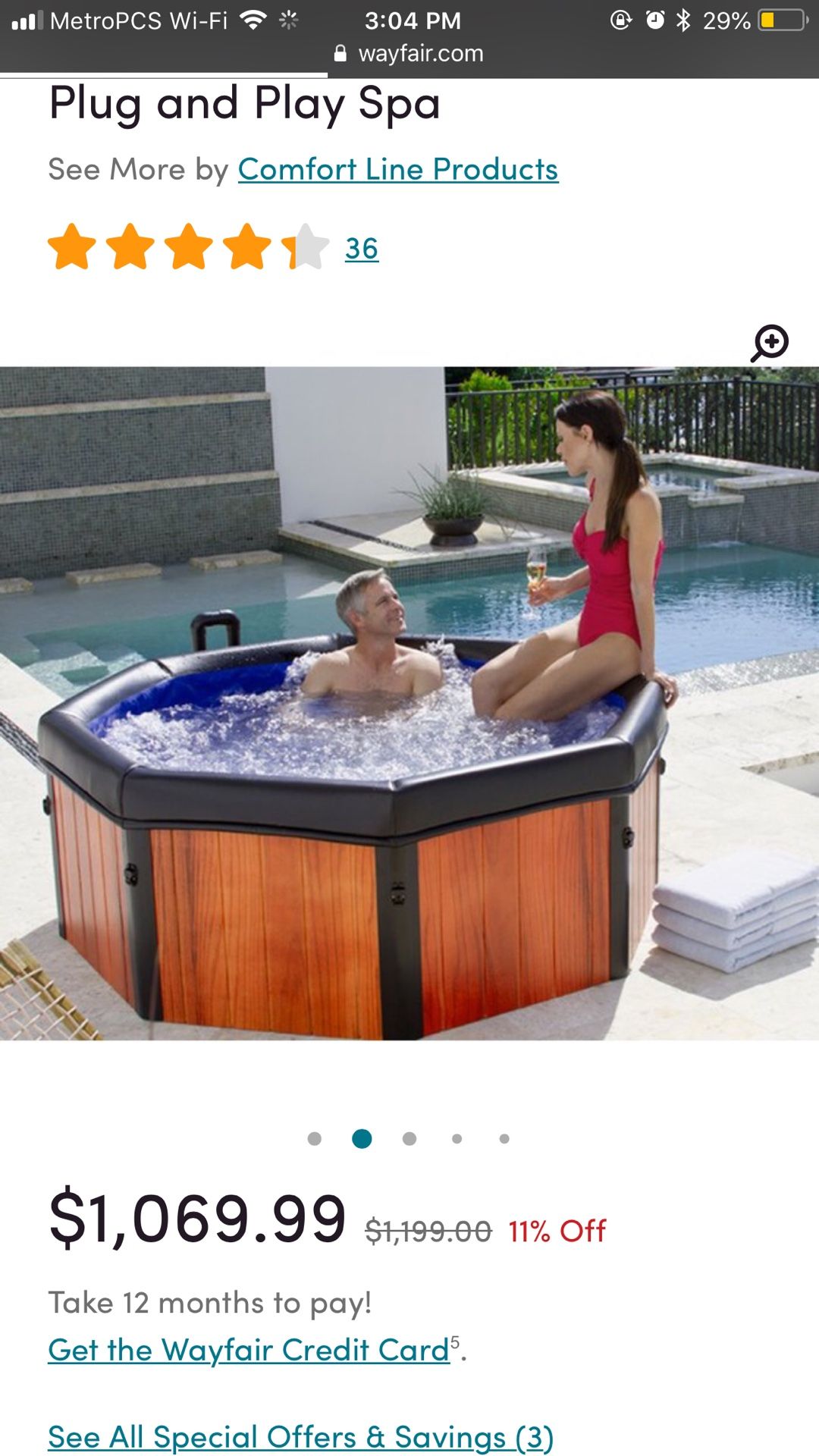 Hot tub and spa