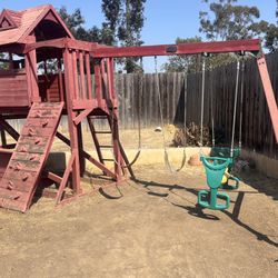 Swing Set With Club House