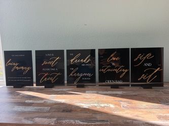 Decorative Wedding Signs (8”x10”)