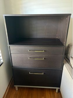 Drawers w/ Open Shelf