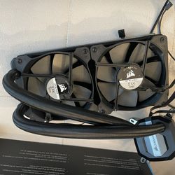 Corsair H100i v2 70.69 CFM Liquid CPU Cooler (used) 
