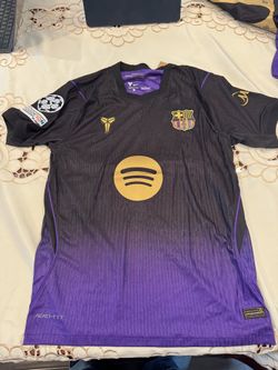 FC Barcelona Lamine Yamal #10 Fan Jersey - Size M - Purple Kobe Tribute Kit