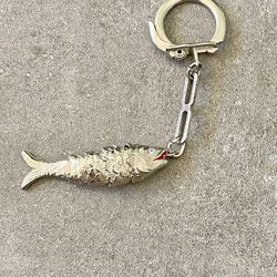 Vintage Flexi Fish Key Ring