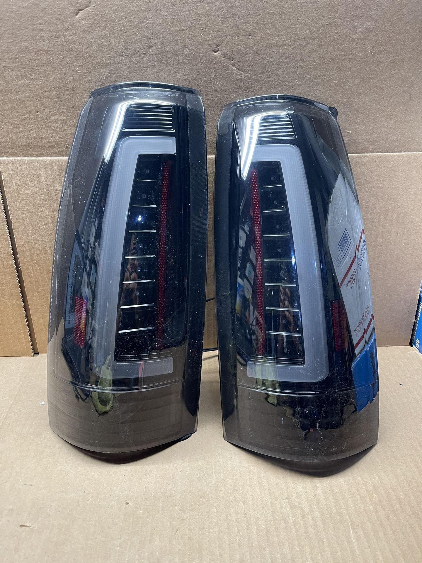 OT103 88-1999 Chevy C/K Black Smoked LED Tail Light Pair