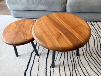 Wood Nesting Tables from CB2