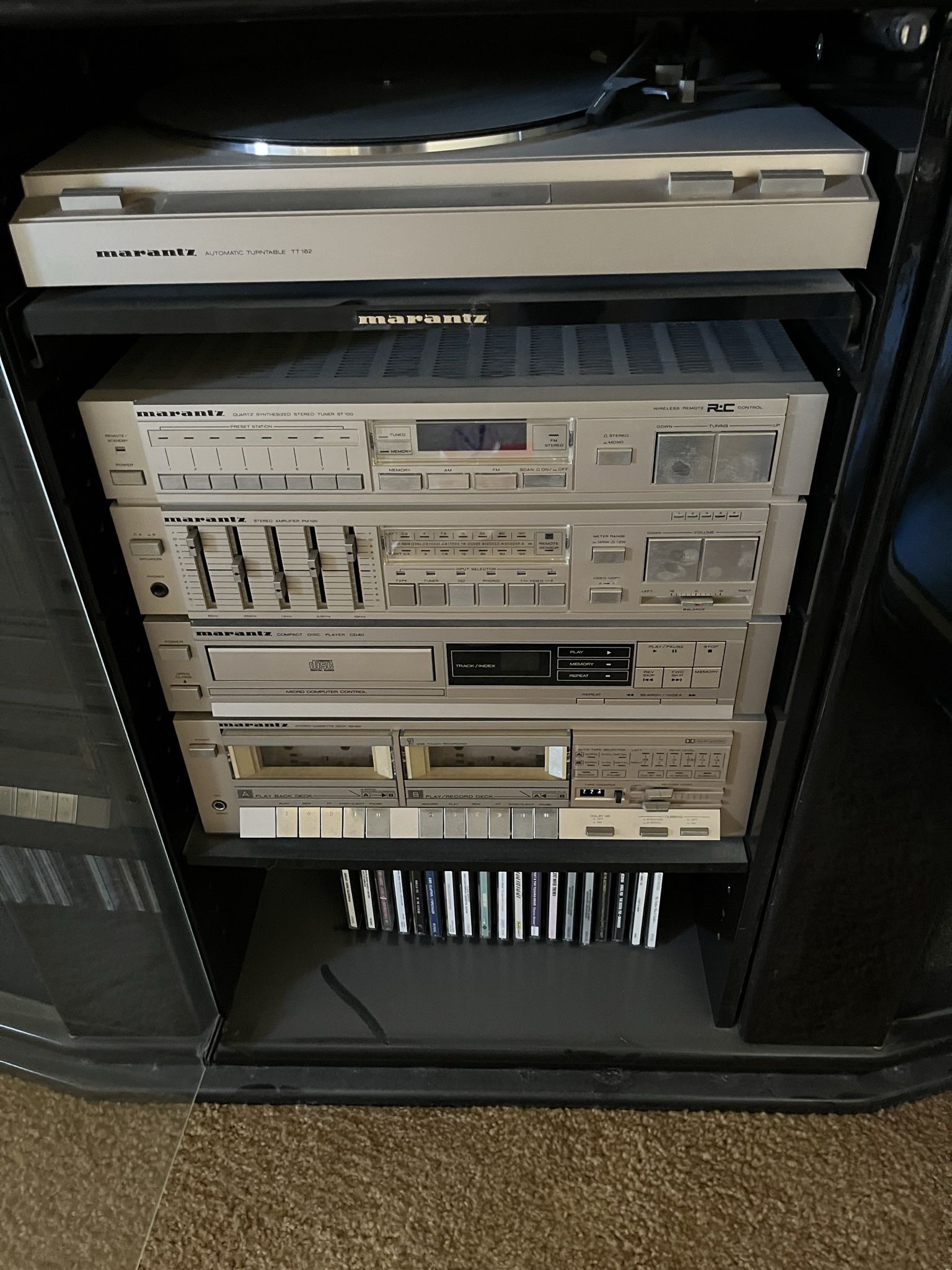 Record stereo With DVD & Cassette 