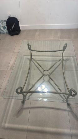 Glass living room table
