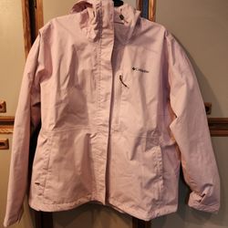 Women's Columbia Waterproof Rain Jacket Pink