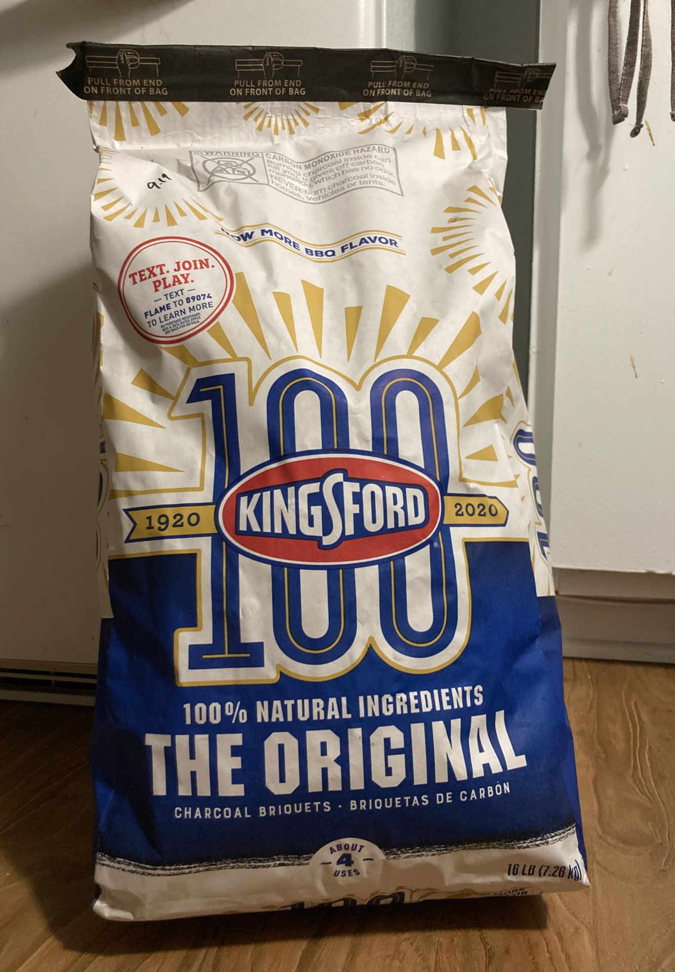 Brand new never opened kings Ford charcoal briquets 16 lb.