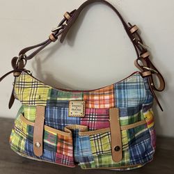 Dooney & Bourke Plaid Patchwork Shoulder Purse