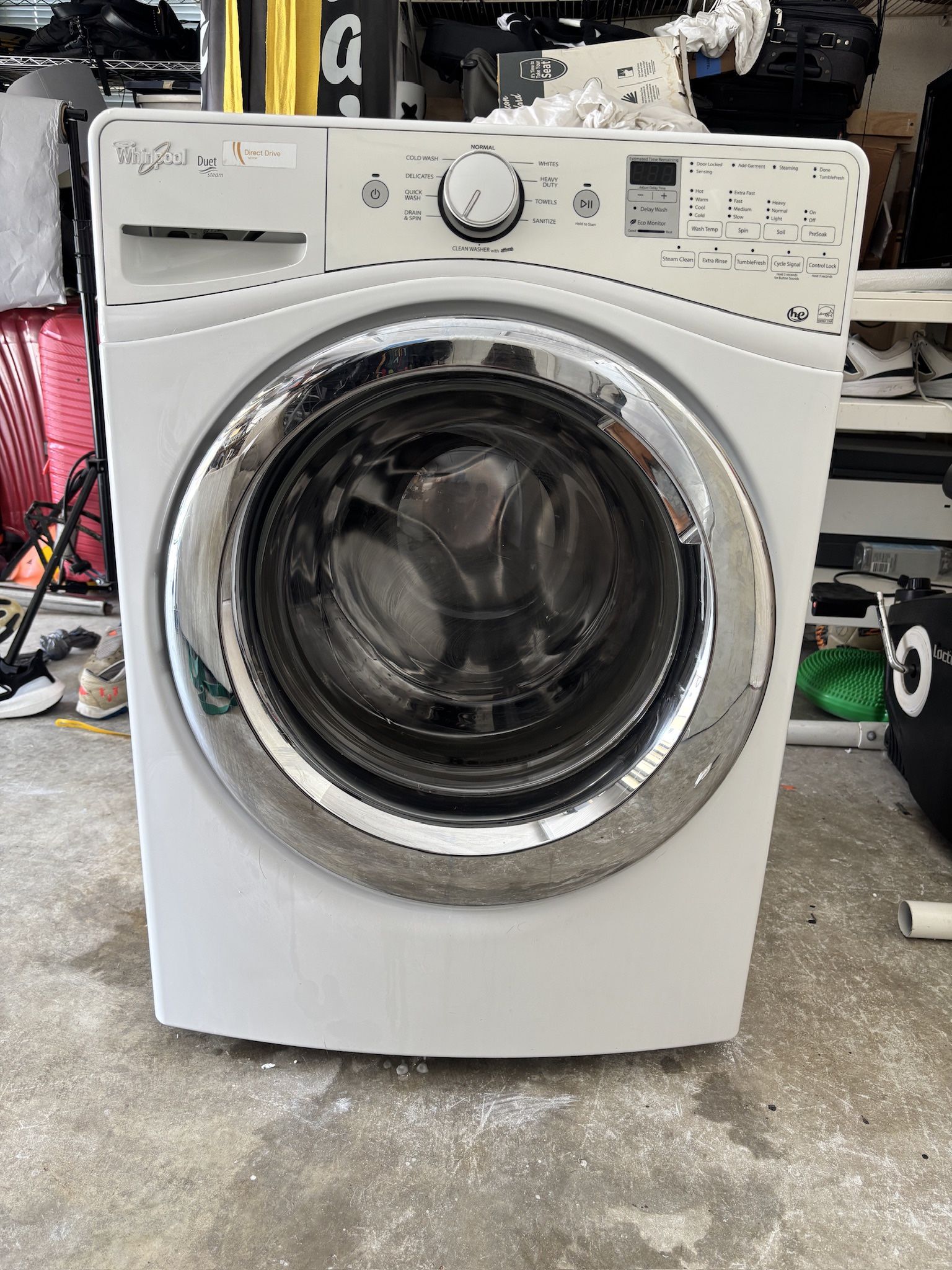 High-Efficiency Whirlpool Front Load Washer – Steam & Sanitize