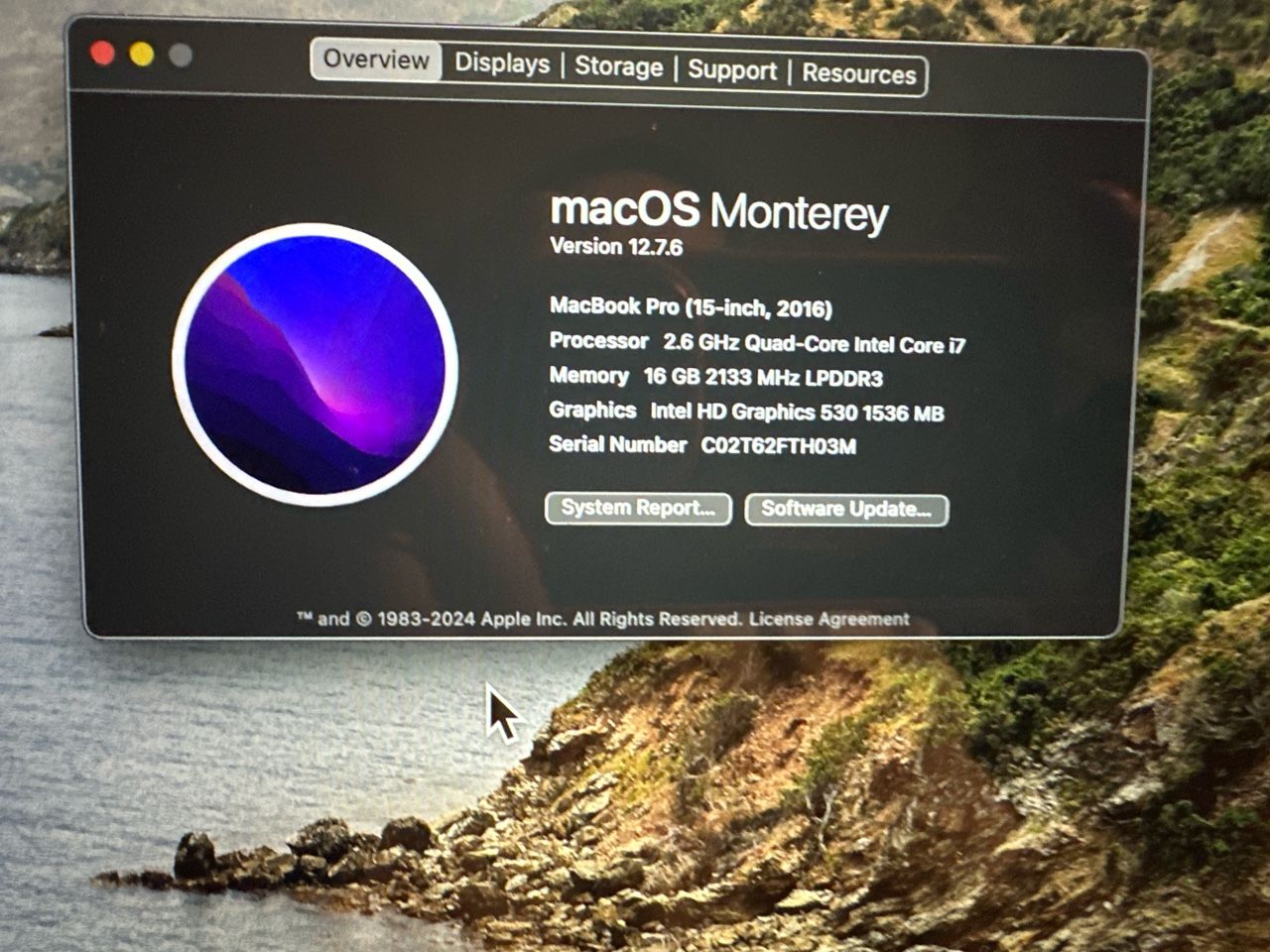 2016 MacBook Pro 15”