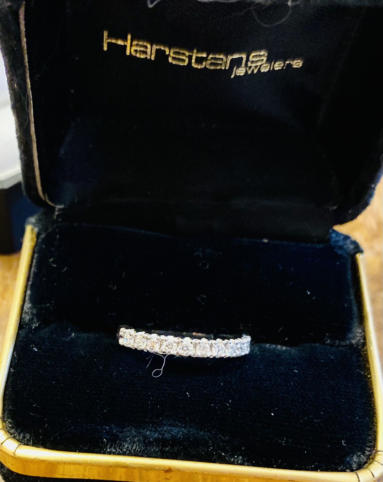Certified 14kt White Gold With 1/2 Carat Diamond Band. Appraisal For $900