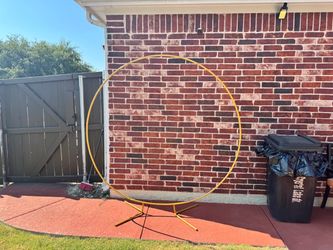 Gold Round Circle Arch Backdrop Stand