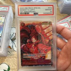 Op05 non-sig Luffy psa 10