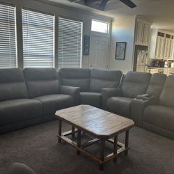 Next Gen Durapella Sectional And Recliner