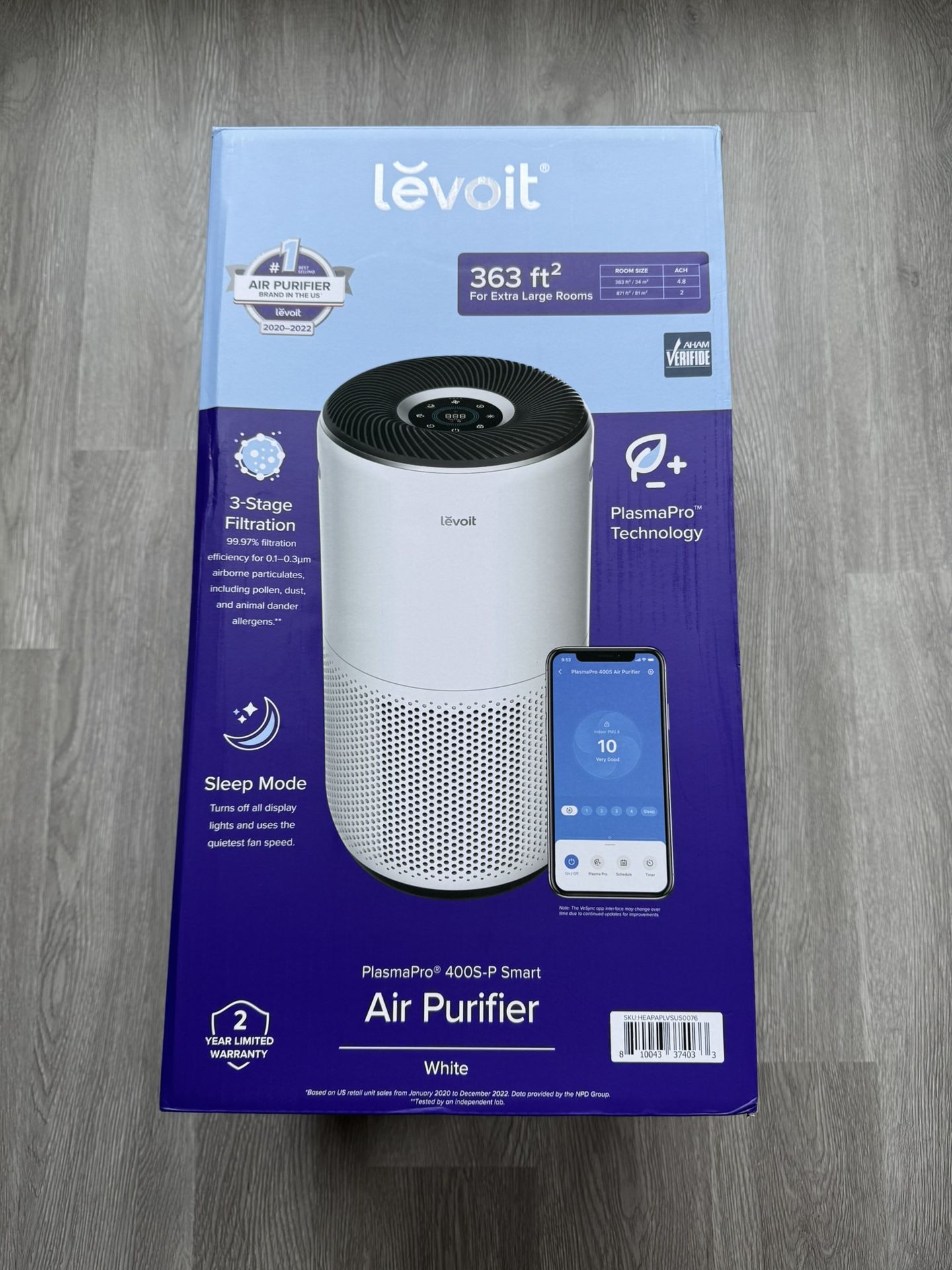 Levoit Air Purifier PlasmaPro 400S-P Smart