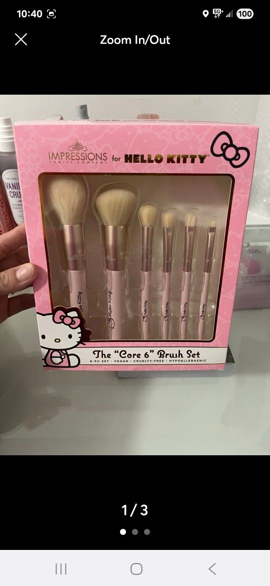 Hello Kitty The Core brush set by impressions vanity