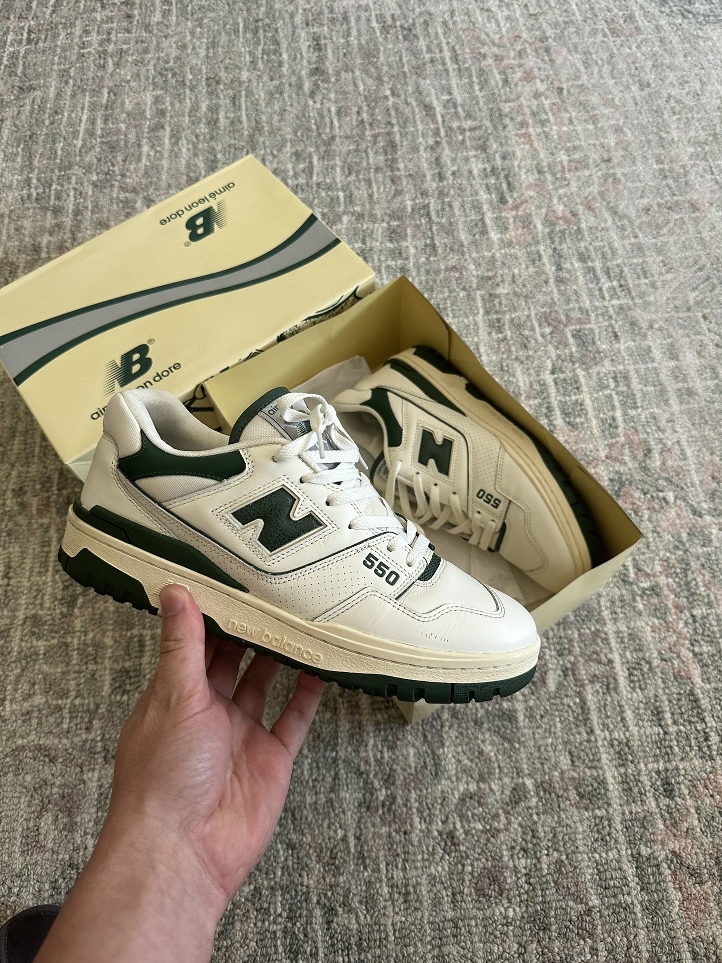 Aime Leon Dore x New Balance 550 Green  & Accessories
