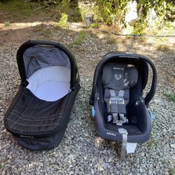 Bassinet And Car Seat Of Uppababy Very Clean