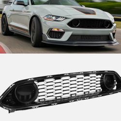 21-23 Ford Mustang Mach 1 OE Style Front Bumper Hood Upper Mesh Grille ABS
