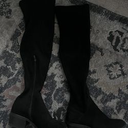 Black Long Boots With Heels