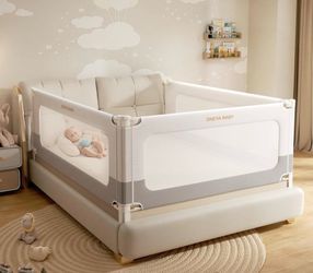 Brand new Bed Rails for Queen Bed , No drill needed baby bed rail guard
