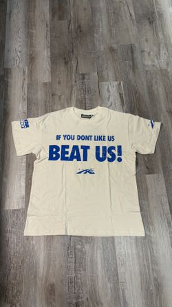 Hellstar Beat Us! T-Shirt White/ Blue’