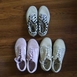 Vans Set Of 3 Pairs (Used)