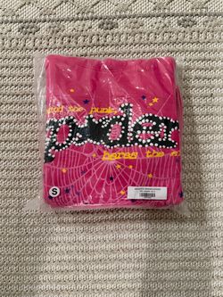 Pink sp5der hoodie size S