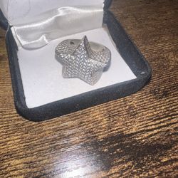 14k Silver Lab Diamond Star Ring 6.64 ctw
