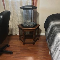 15-18gallon Hexagon Fish Tank With Table
