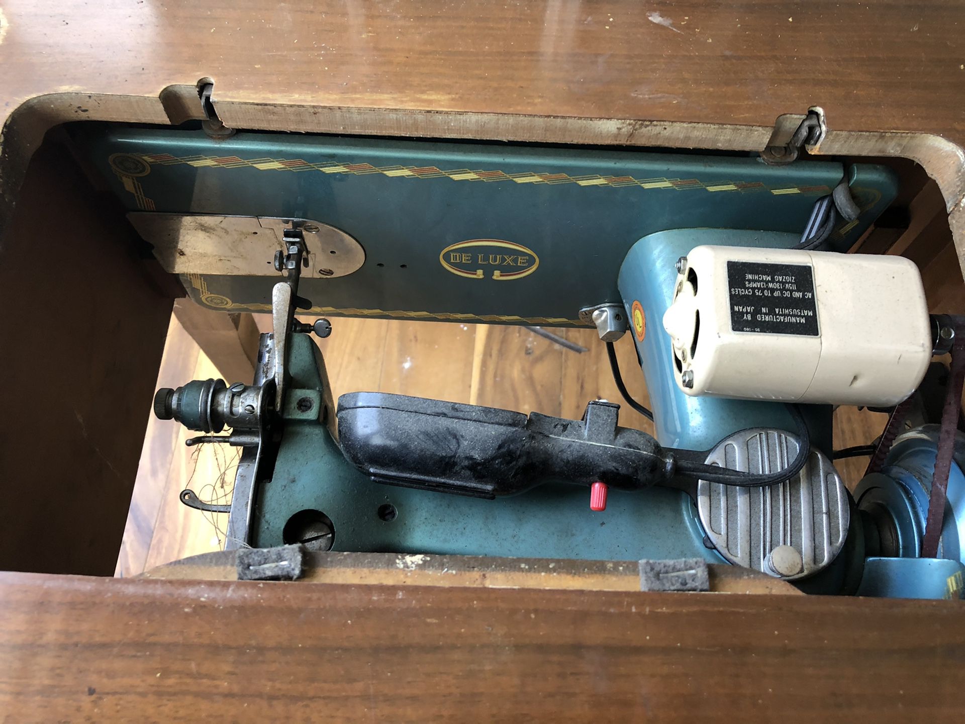 Old school sewing table