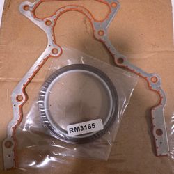 engine rear crankshaft seal and retainer gasket kit designed for various GM LS-series engines.