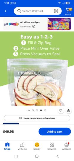 FoodSaver Vacuum Seal Zipper Bags