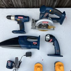 4 PC Old School Ryobi Combo