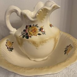 Vintage Pitcher And Bowl 