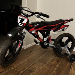 16" Black/red Moto Bike 