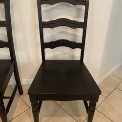 Black kitchen table chair (From Pier N Import)