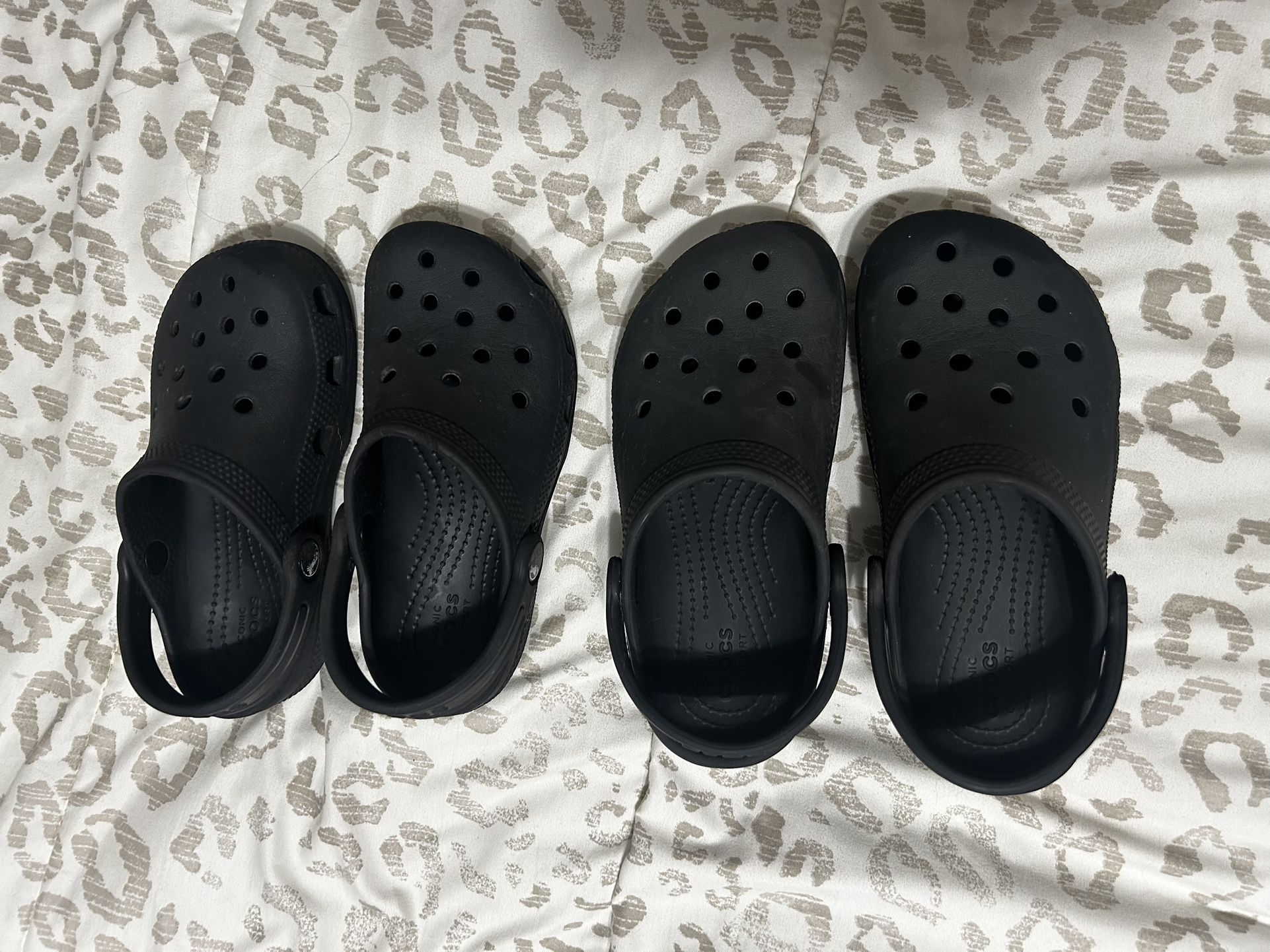 Black Little Kids Crocs