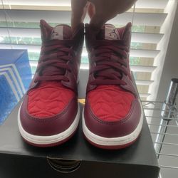 Jordan 1 Red Quilt 