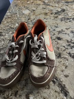 Nike Dunk Low Frayed Brown Orange Women’s 8